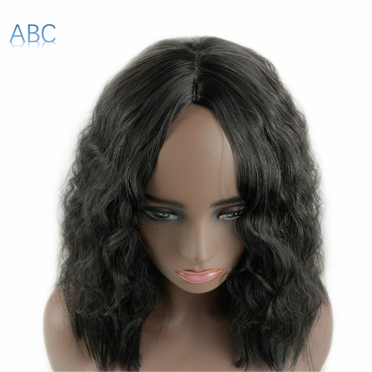 2021 New coming fashion small curly hair wigs chemical fiber fluffy natural short curly hair wig