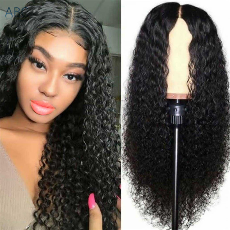 Africa new fashion wig long curly hair explosive head high temperature silk small curly hair wigs