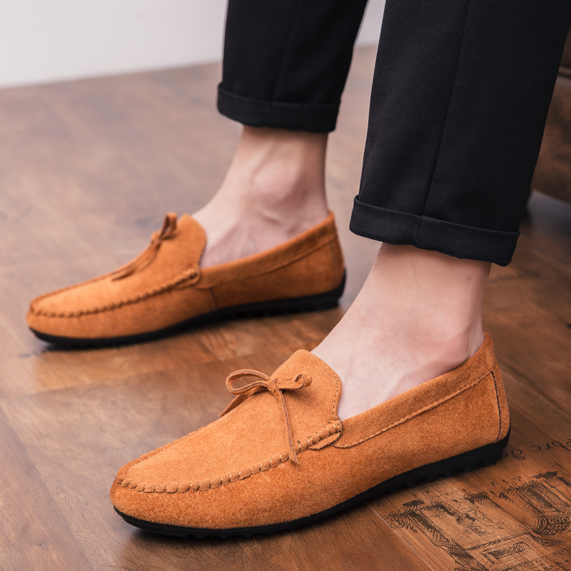 Summer Style Soft Moccasins Men Loafers High Quality Genuine Leather Shoes Men Flats  Driving Shoes