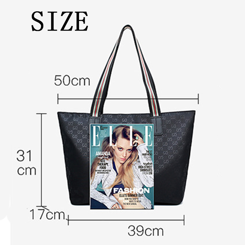 Real big bag Fashion Printed Oxford Large Capacity Shoulder Tote Bag