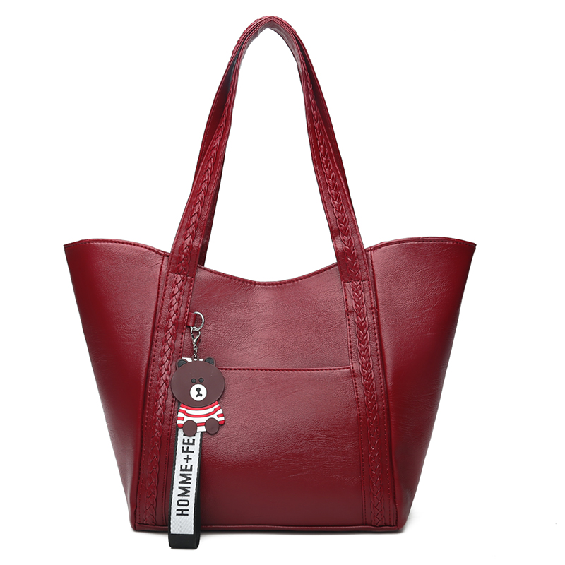 New Fashion PU Leather Seiko Making Large Capacity Women&apos;s Bag
