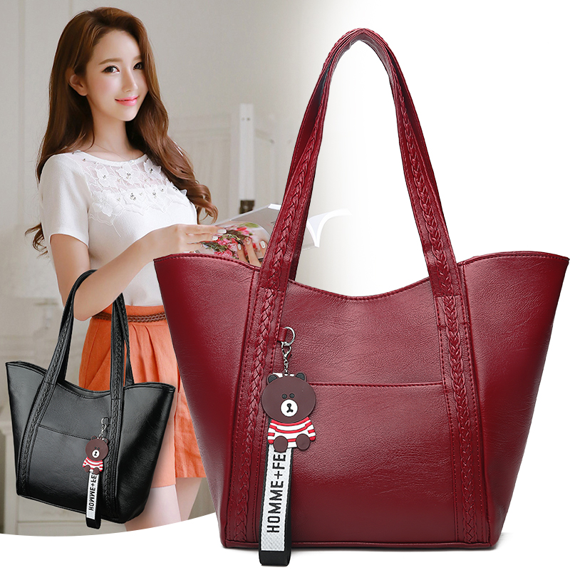 New Fashion PU Leather Seiko Making Large Capacity Women&apos;s Bag