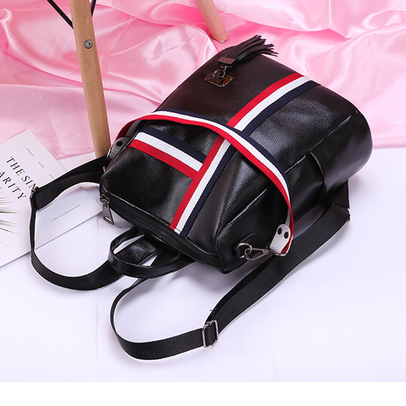LARAINE Backpacks for Ladies PU Leather Portable Waterproof