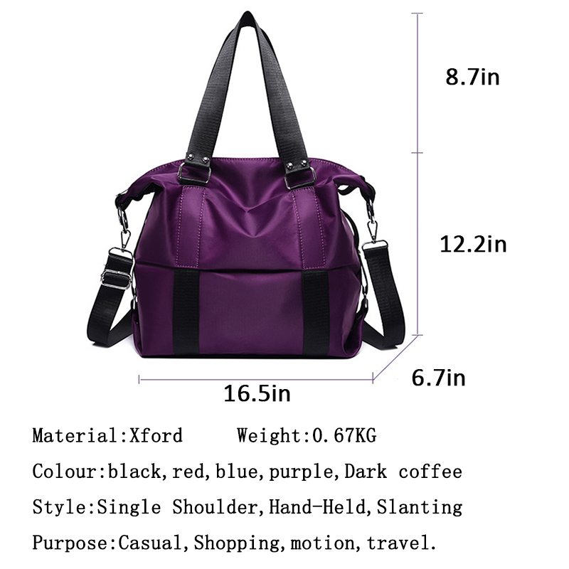 LARAINE Brand Nylon Handbags for Ladies Waterproof  Travel Shoulder Bags