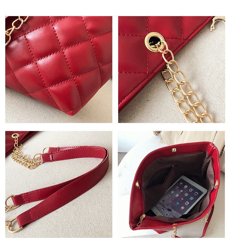 LARAINE New Women&apos;s One Shoulder Messenger Bag Embroidered Thread Chain bag