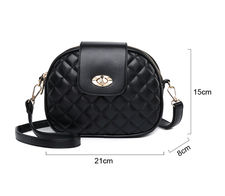 LARAINE Crossbody Bags for Women High Capacity 3 Layer Shoulder Bag Handbag PU Leather Women
