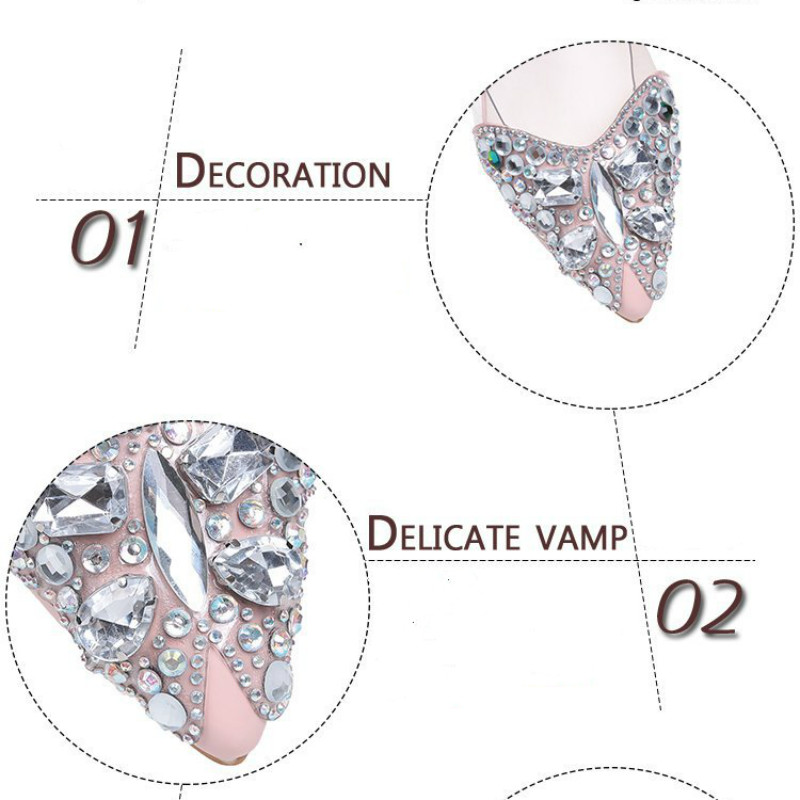 Water drill single shoes women&apos;s flat sole pointed head butterfly color drill shallow mouth shoes
