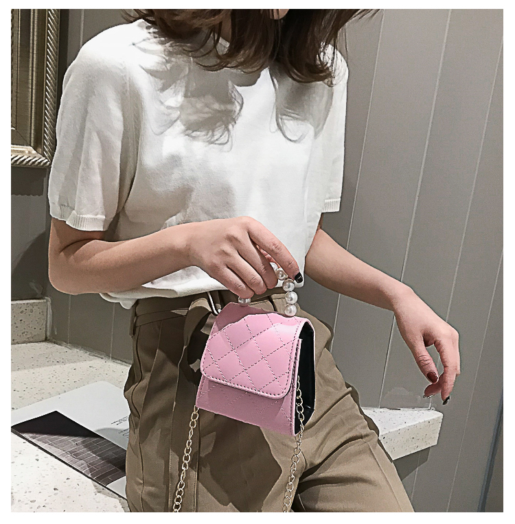 Embroidered thread chain small bag fashion portable small messenger single shoulder