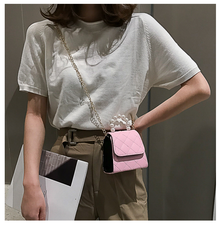 Embroidered thread chain small bag fashion portable small messenger single shoulder