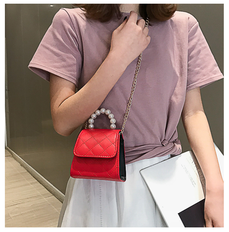 Embroidered thread chain small bag fashion portable small messenger single shoulder