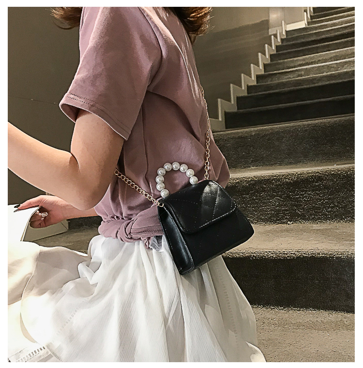 Embroidered thread chain small bag fashion portable small messenger single shoulder