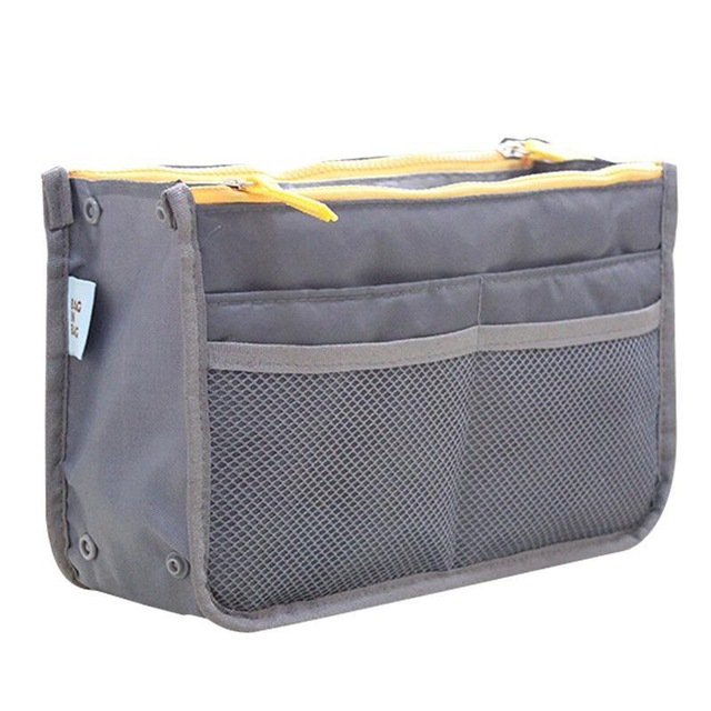 Thicken Large Capacity Cosmetic Storage Bag Nylon Travel Insert Organizer Handbag Purse Makeup Bag