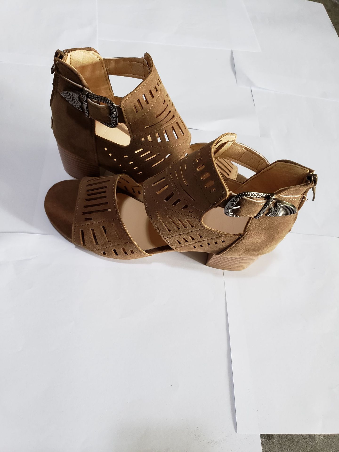 Women Sandals High Heel Gladiator Buckle Strap Fashion Shoes Woman Sandalias Mujer