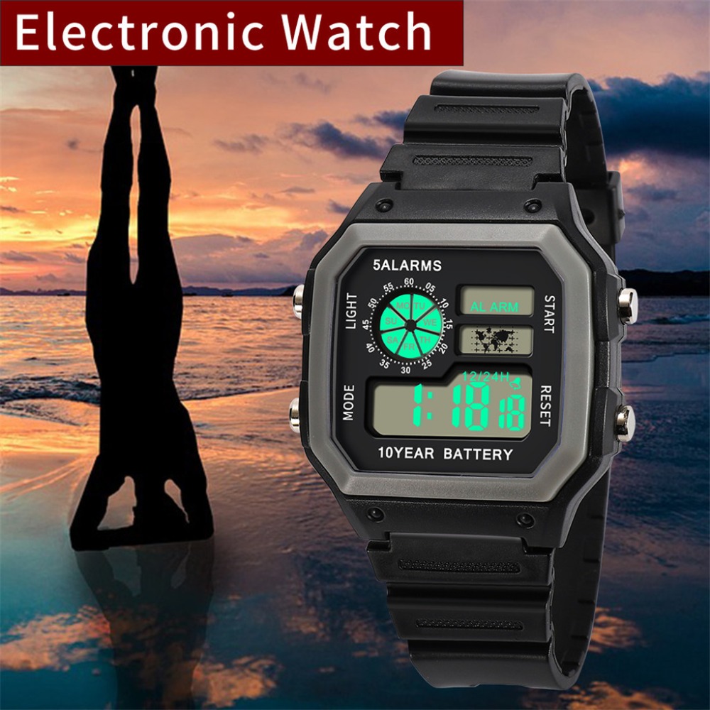 Waterproof Wrist Watch Luxury Fashion High-End Multi-Function Military 30M Sports LED Waterproof