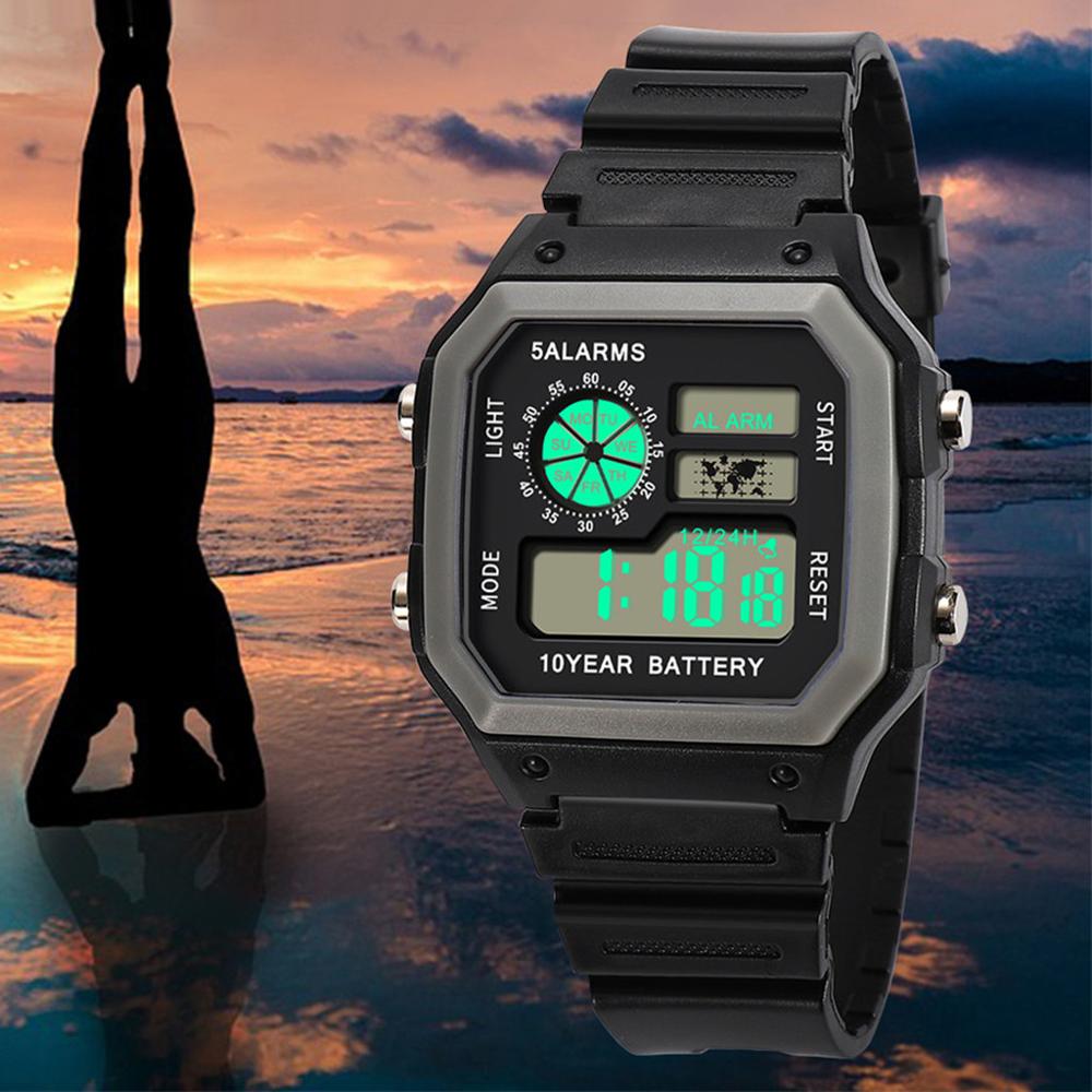 Waterproof Wrist Watch Luxury Fashion High-End Multi-Function Military 30M Sports LED Waterproof