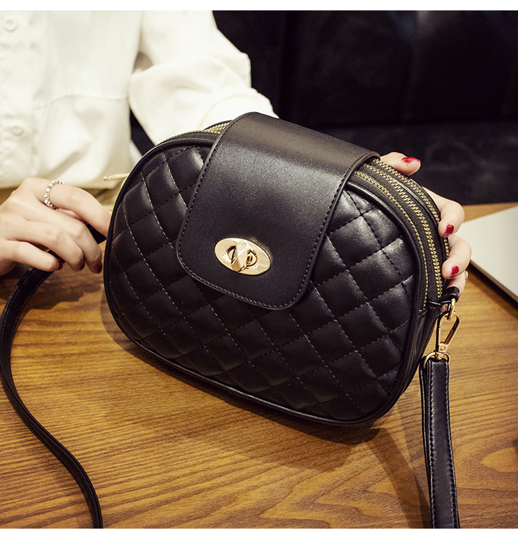 LARAINE Crossbody Bags for Women High Capacity 3 Layer Shoulder Bag Handbag PU Leather Women