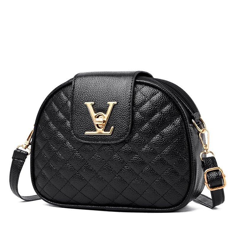 Summer Small Shoulder Girl Messenger Bag Female Three Layers Circle Luxury Handbags Crossbody Bags New Versatile Multi-layer Soft Leather One-shoulder Crossbody Bag Oblique Backpack