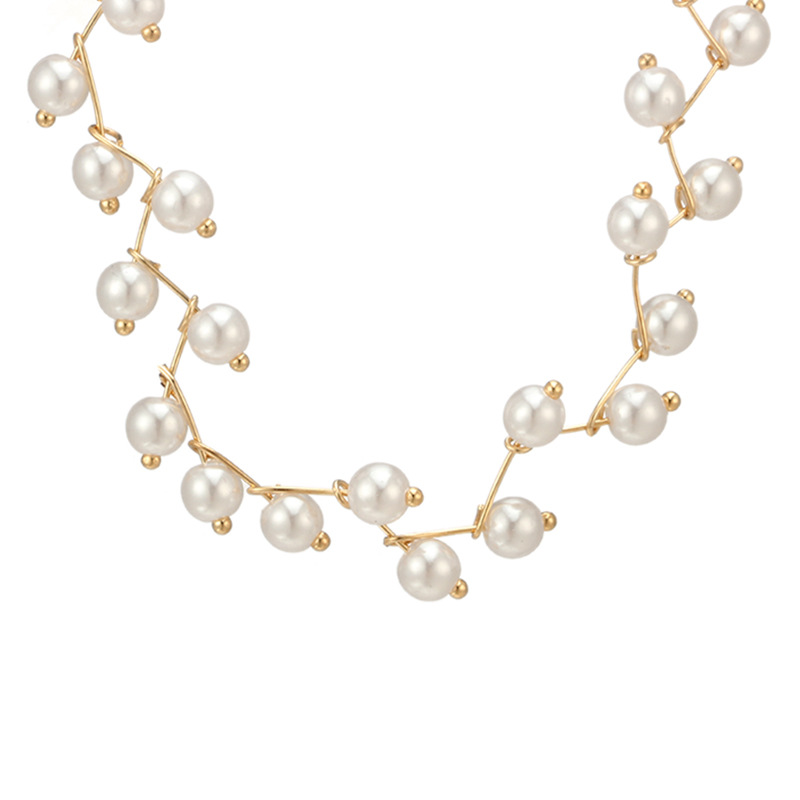 Fashion Women Necklace Choker Pearl Necklace Statement Ladies Collares Gold Necklaces &amp; Pendants