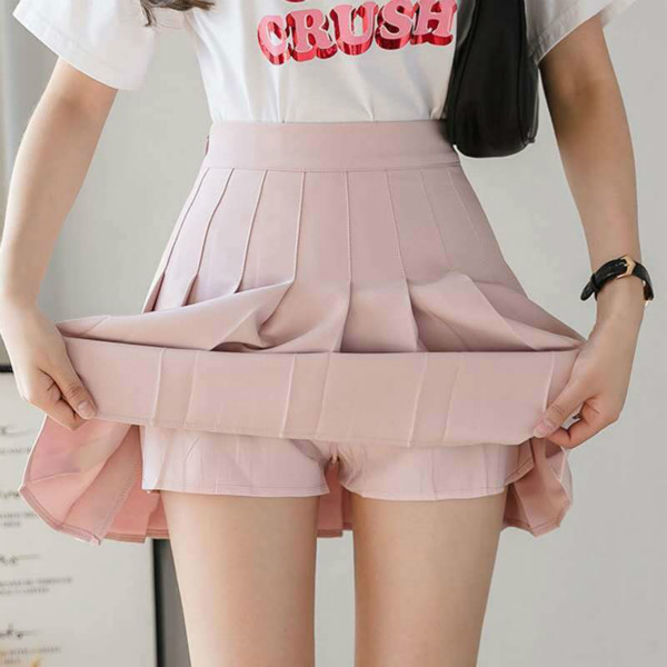 Women Fashion Summer High Waist Pleated Skirt Wind Cosplay Skirt Kawaii Female Mini Skirts