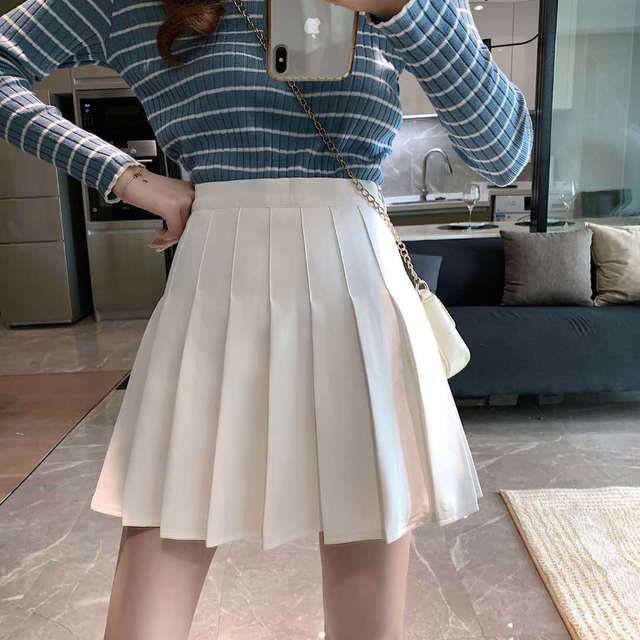 Women Fashion Summer High Waist Pleated Skirt Wind Cosplay Skirt Kawaii Female Mini Skirts