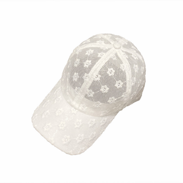 Summer Lace Hat, Cotton Ladies Baseball Cap, Mesh Breathable Cap, Sun Protection Hats &amp; Caps