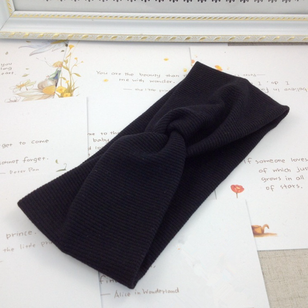 Cotton Elastic Knot Headbands Hair Accessories For Women Girls Twist Cross Hairband  Hair Accessorie