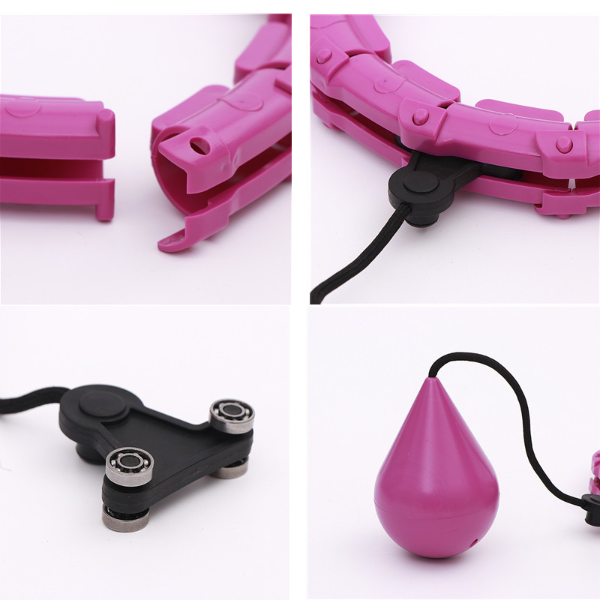 Adjustable Sport Hoops Abdominal Thin Waist Exercise Detachable Massage Hoops Fitness Others