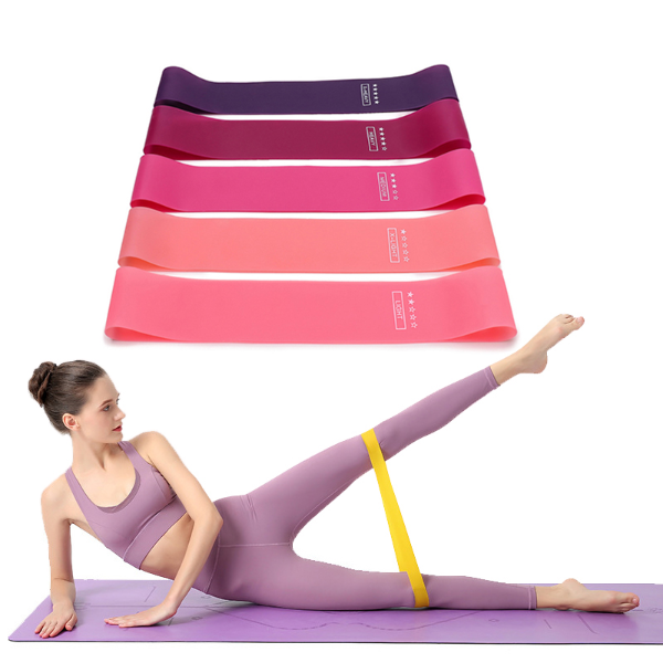 Portable Fitness Workout Equipment Rubber Resistance Bands Yoga Gym Elastic Gum Exercise Bands