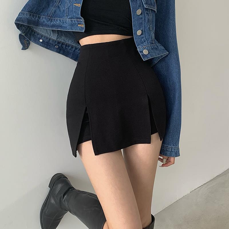 Skirts Women Black Fashionable Bodycon Ins All-match Streetwear Summer Female Asymmetrical Mini Sexy Skirts