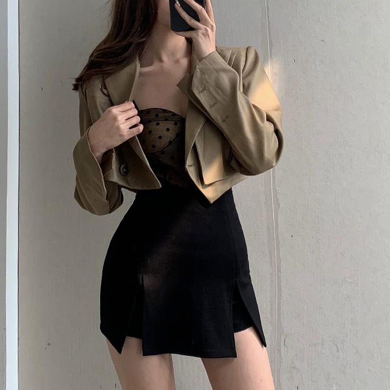 Skirts Women Black Fashionable Bodycon Ins All-match Streetwear Summer Female Asymmetrical Mini Sexy Skirts