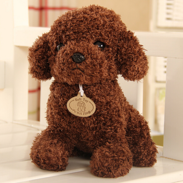 20CM Animals Simulation Teddy Dog Lady Stuffed Toys Dolls   Dolls & Accessories