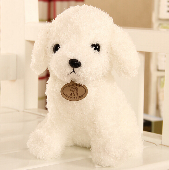20CM Animals Simulation Teddy Dog Lady Stuffed Toys Dolls   Dolls & Accessories