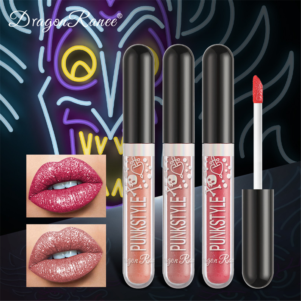 Matte To Shiny Glitter Liquid Lipstick Shiny Lip Gloss Diamond Waterproof Shimmer Makeup