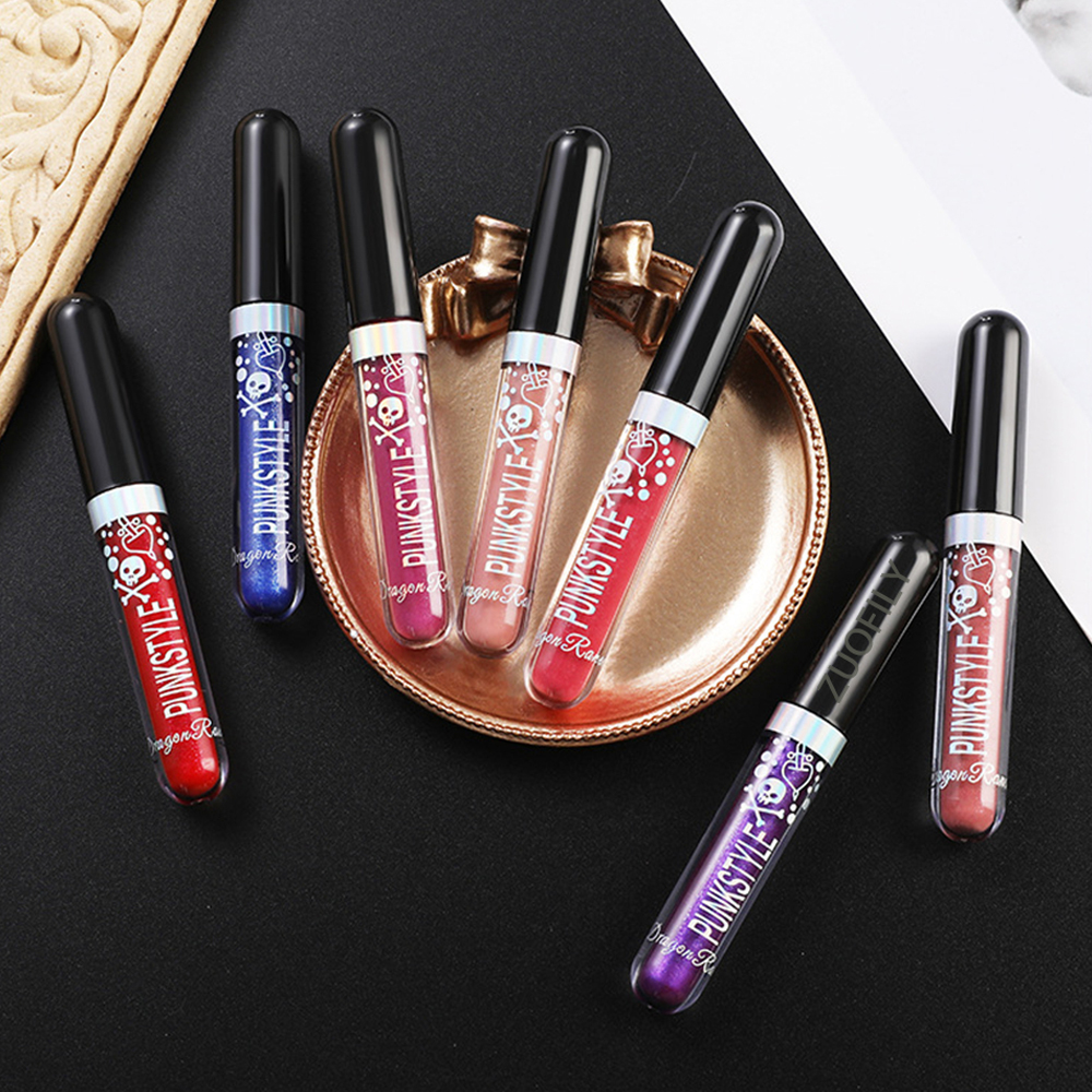 Matte To Shiny Glitter Liquid Lipstick Shiny Lip Gloss Diamond Waterproof Shimmer Makeup