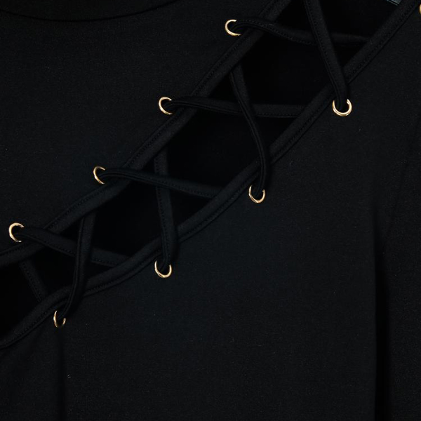 Women Sexy Hollow Out Slim Fit Long Sleeve Slim Fashion Evening Party Club Wear Casual Tops