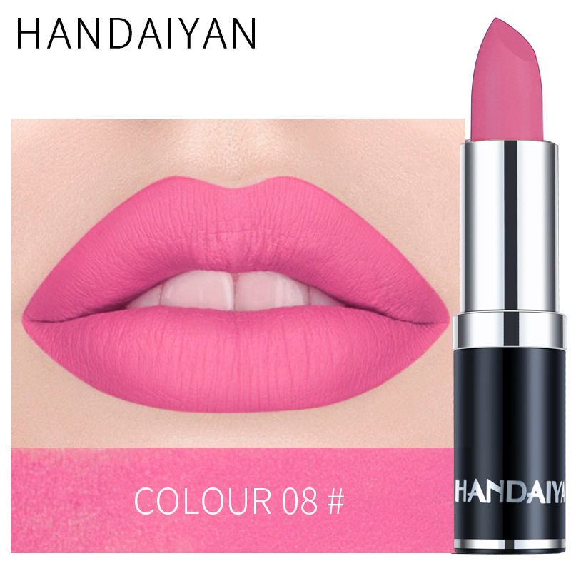 Sexy Brown 12 Colors Matte Lipsticks Waterproof Matte Lipstick Lip Sticks Cosmetic Makeup