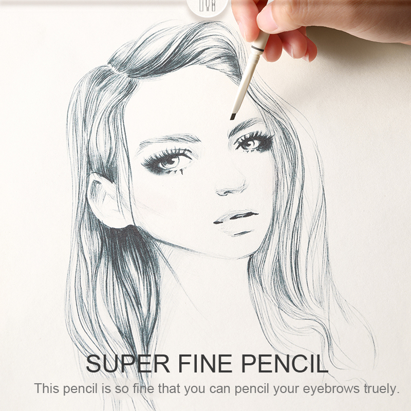 FOCALLURE Artist Sketch Eyebrow Pencil Waterproof Natural Long Lasting Tint 4 Color Brows Eye Makeup