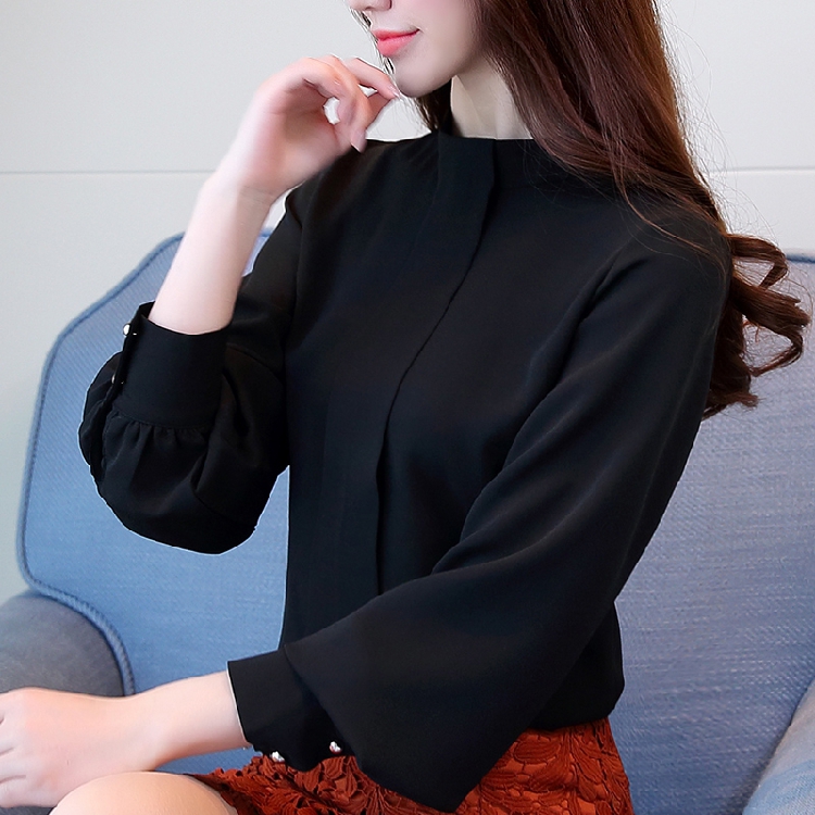 Tops Chiffon Blouse Womens Tops And Blouses Long Sleeve OL Blouse Women Tops