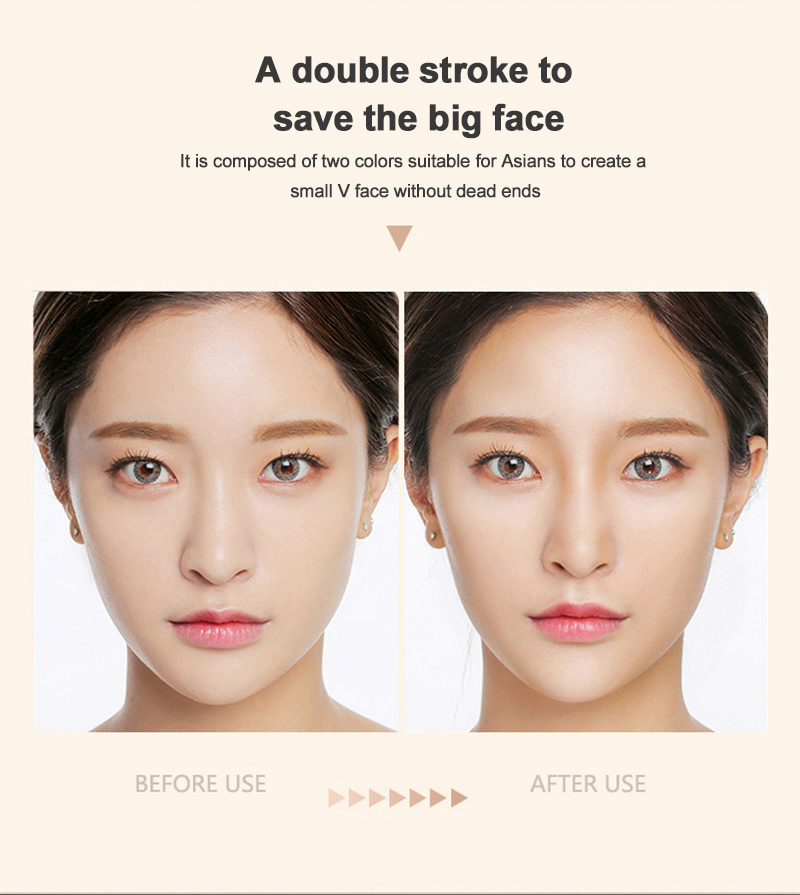 Double-head Makeup Highlighter V Face Concealer Contouring Bronzers Highlighters Pen Cosmetic Makeup