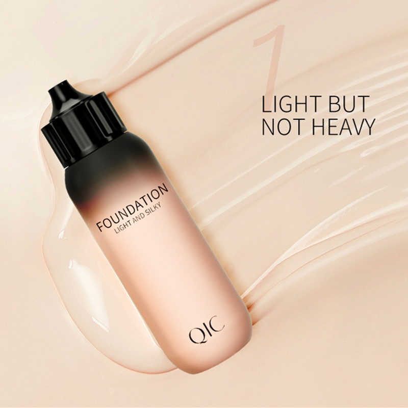 Foundation Silky Liquid Foundation Makeup Oil Control Foundation Isolate Moisturizing Cover Makeup