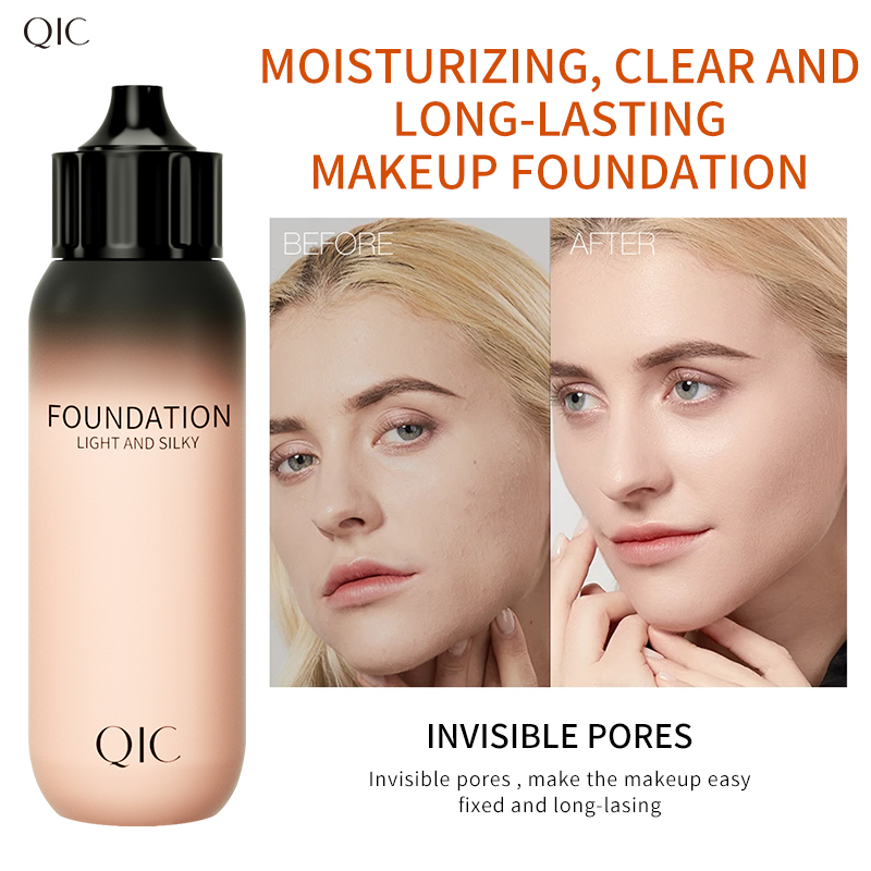Foundation Silky Liquid Foundation Makeup Oil Control Foundation Isolate Moisturizing Cover Makeup