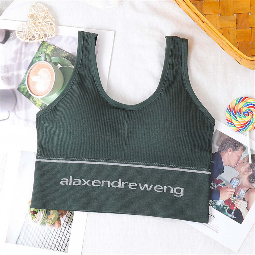 Sports Bra for Women Gym U Back Yoga Beauty Black Tube Top Anti-glare Without Steel Ring Plus Size  Lingerie