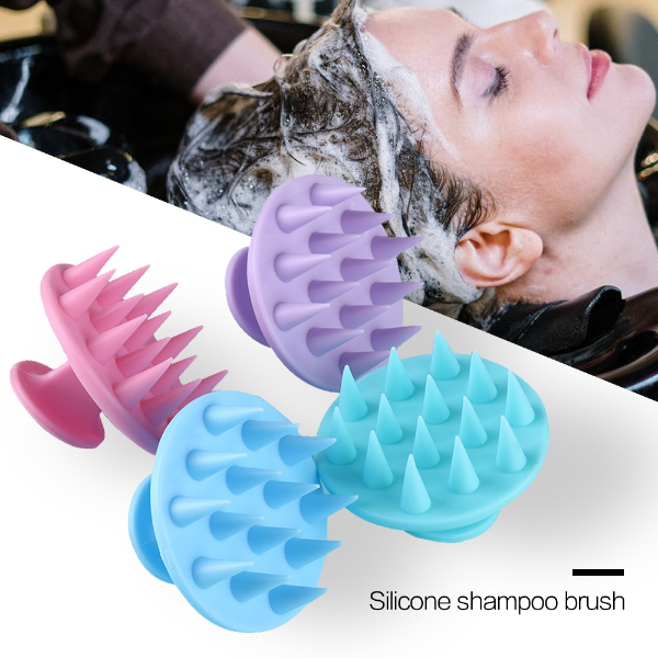 Silicone Hair Scalp Massager Brush Shampoo Head Body Massage Brush Shower Hair Massager Brushes Bath  Accessories & Tools