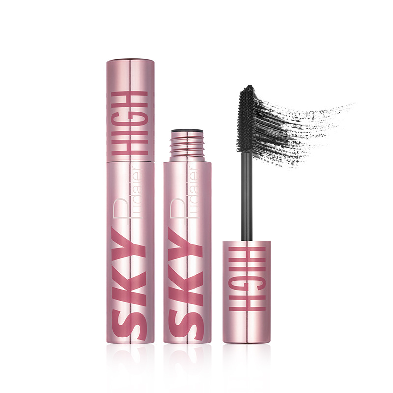 Eye mascara for eyelashes 4D Silk Fiber Eyelashes Lengthening Mascara Waterproof Long Lasting Black Makeup