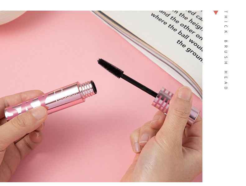 Eye mascara for eyelashes 4D Silk Fiber Eyelashes Lengthening Mascara Waterproof Long Lasting Black Makeup