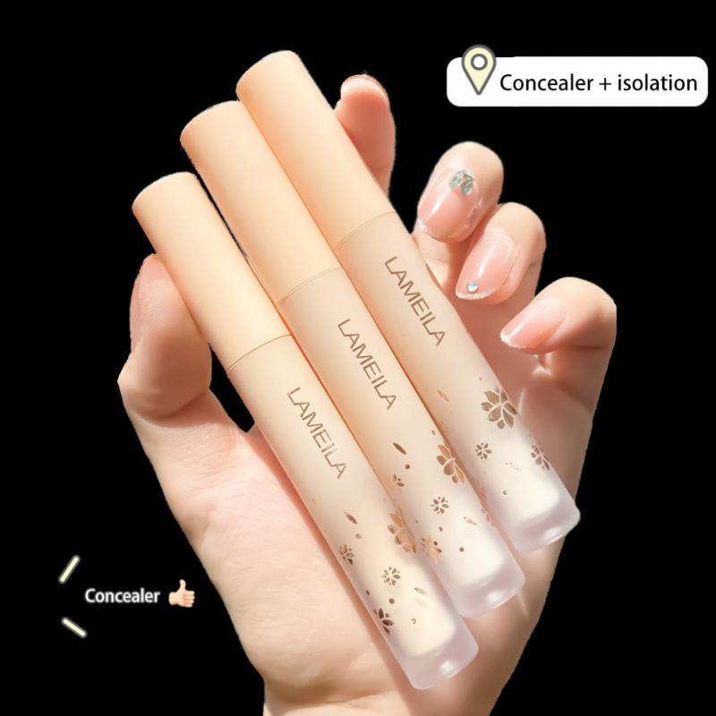 3 Colors Liquid Concealer High Covering  Moisturizing Oil Control Foundation Invisible Pores Dark Circles Freckle Face Makeup