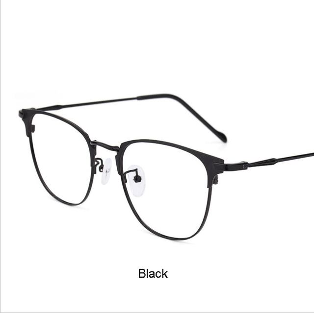 Business Blue Ray Blocking Metal Glasses,Men Women Anti Blue Light Computer Goggles,Myopia Prescription Sunglasses