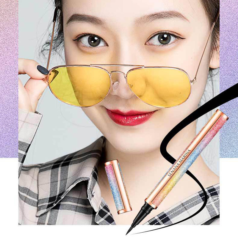 Starry Eyeliner Long-lasting Non-makeup Waterproof Sweat-proof Quick-drying Non-halo Makeup Makeup