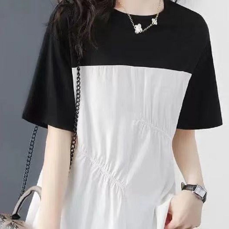 100% Cotton T Shirt Woman Summer Fashion Oversized Short Sleeve T-shirt Woman Korean Style Plus Size Shirt Tops