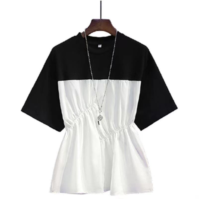 100% Cotton T Shirt Woman Summer Fashion Oversized Short Sleeve T-shirt Woman Korean Style Plus Size Shirt Tops